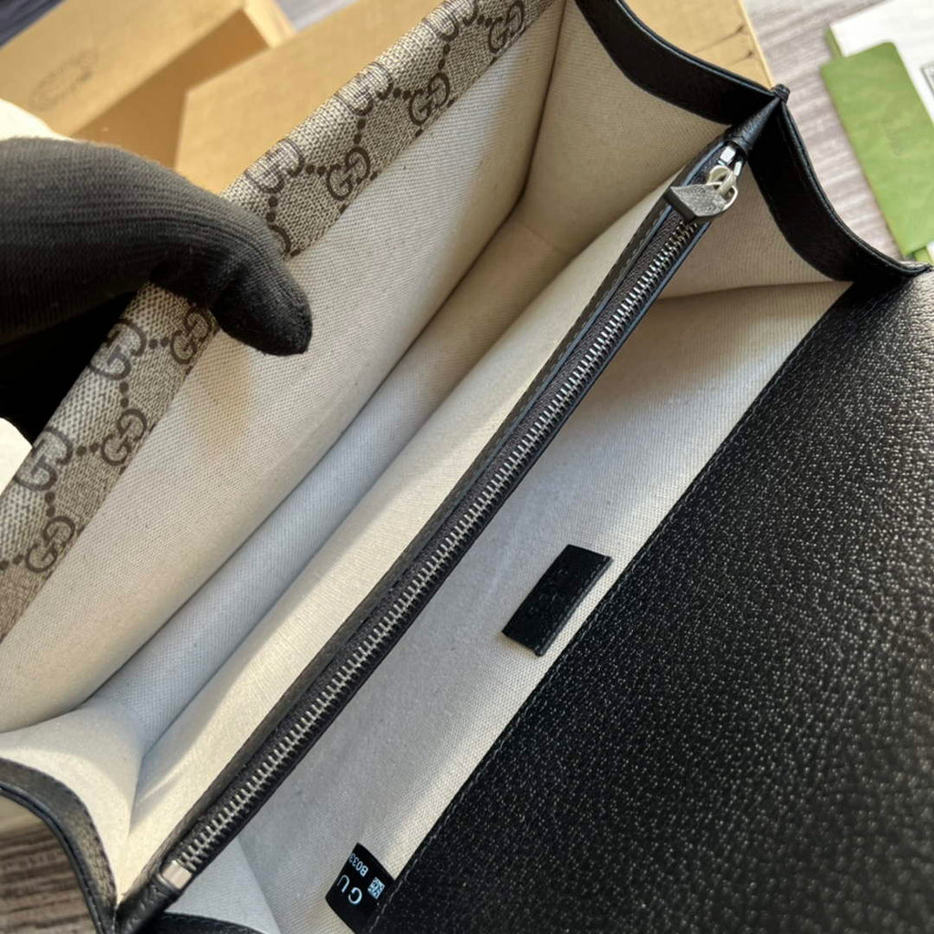 Gucci 400249 Dionysus small shoulder bag beige black