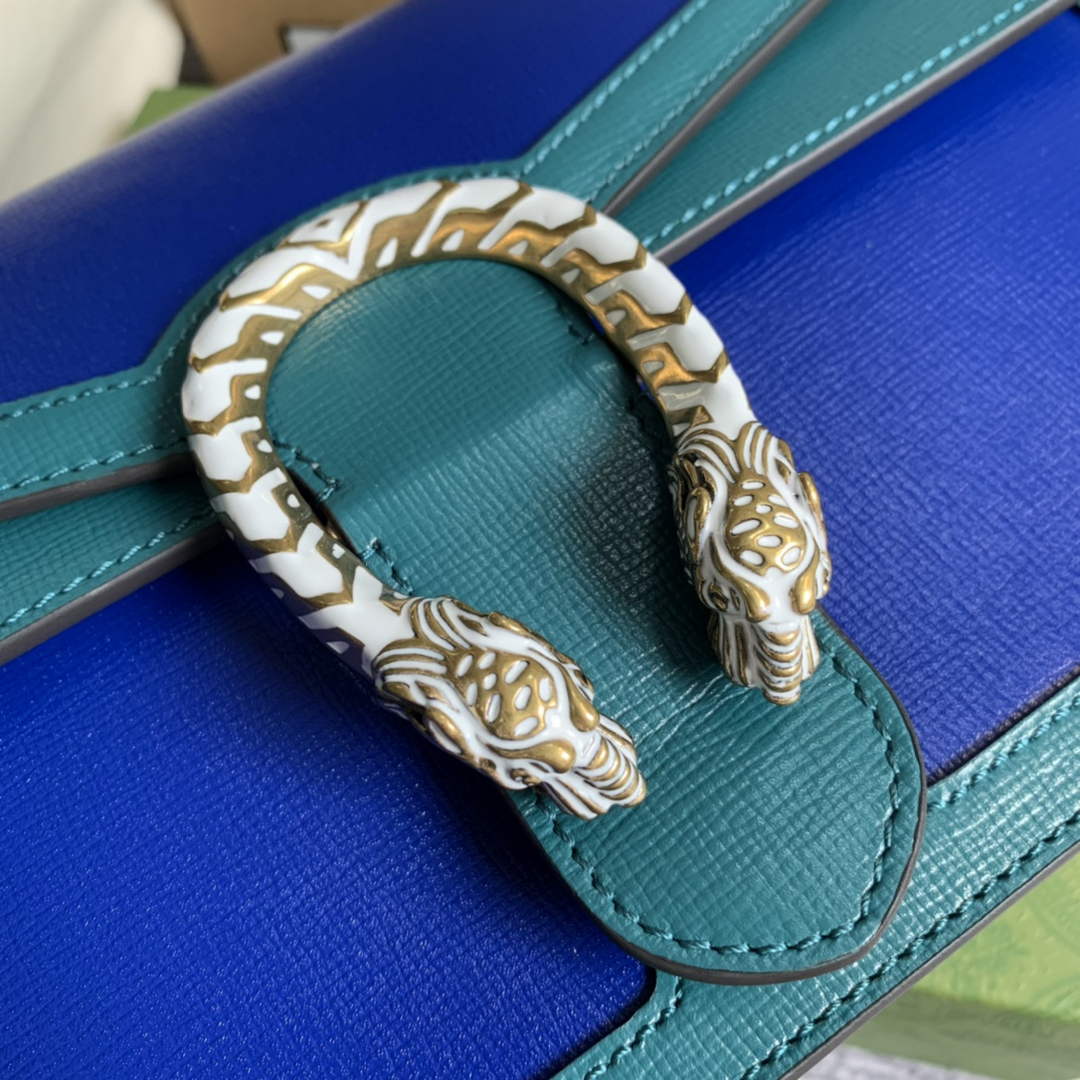 Gucci 400249 Dionysus small shoulder bag blue green