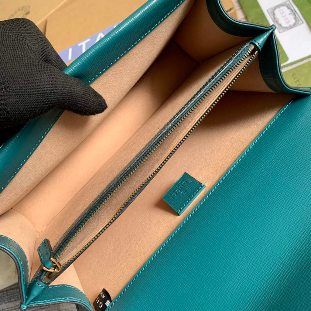Gucci 400249 Dionysus small shoulder bag blue green