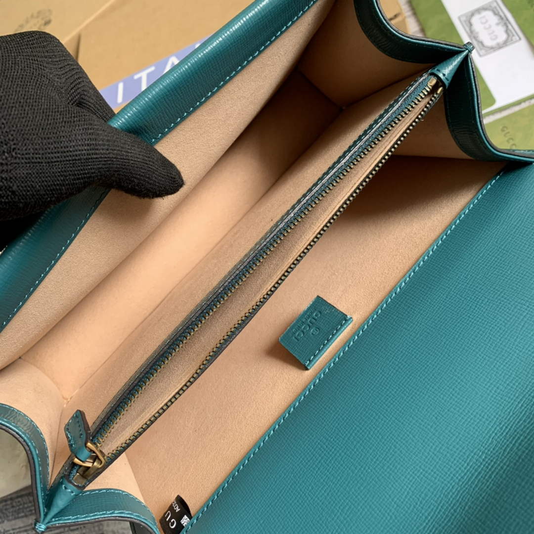 Gucci 400249 Dionysus small shoulder bag blue green