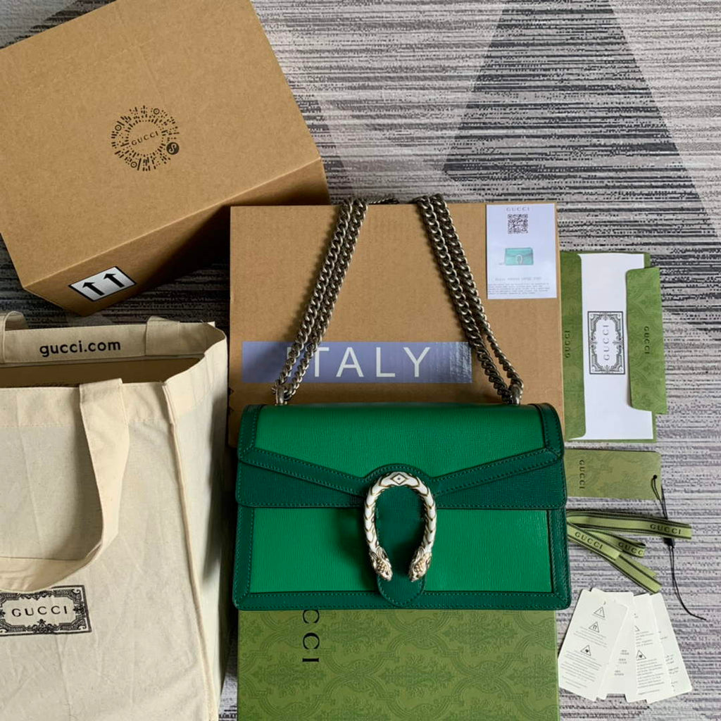 Gucci 400249 Dionysus small shoulder bag green