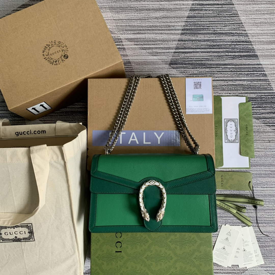 Gucci 400249 Dionysus small shoulder bag green