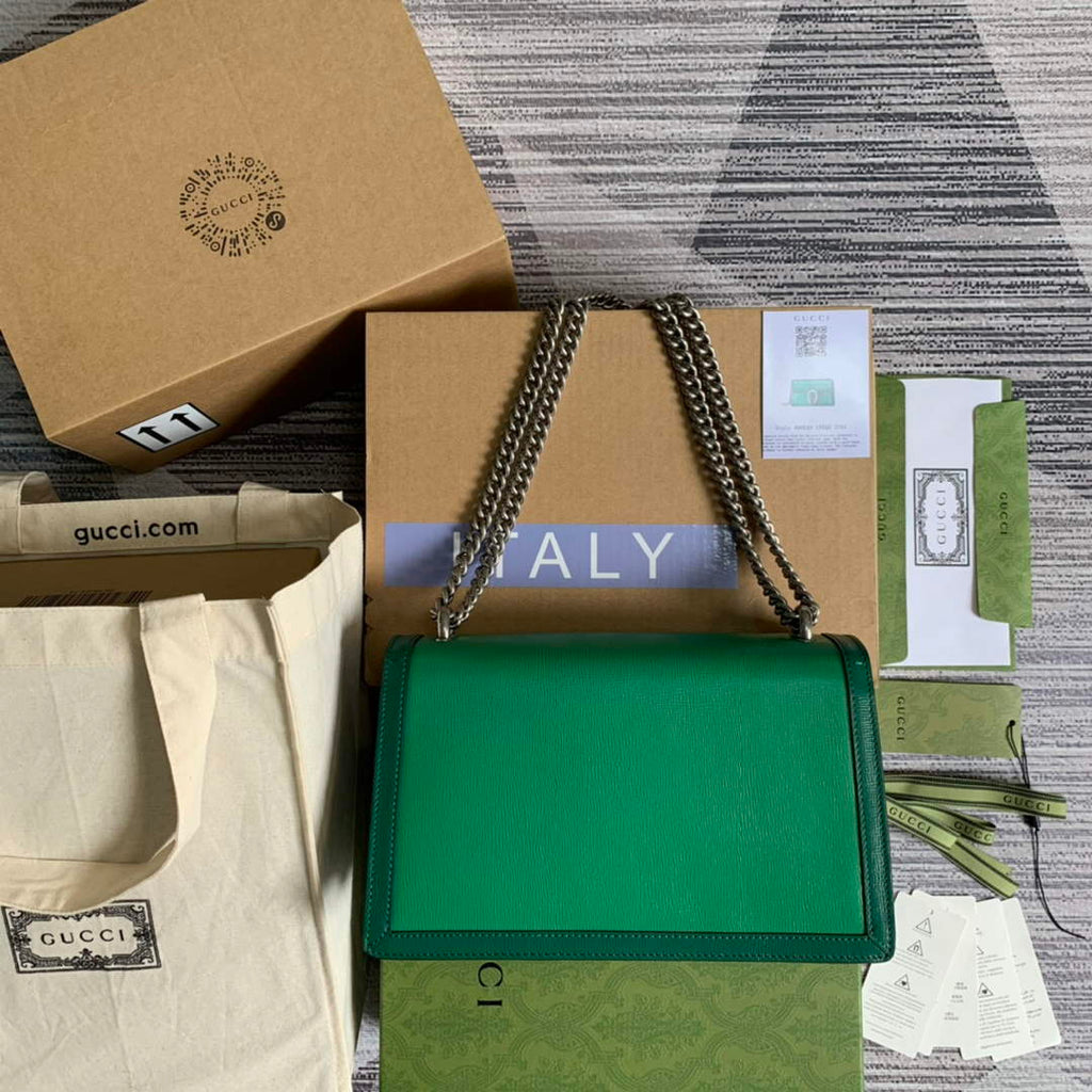 Gucci 400249 Dionysus small shoulder bag green