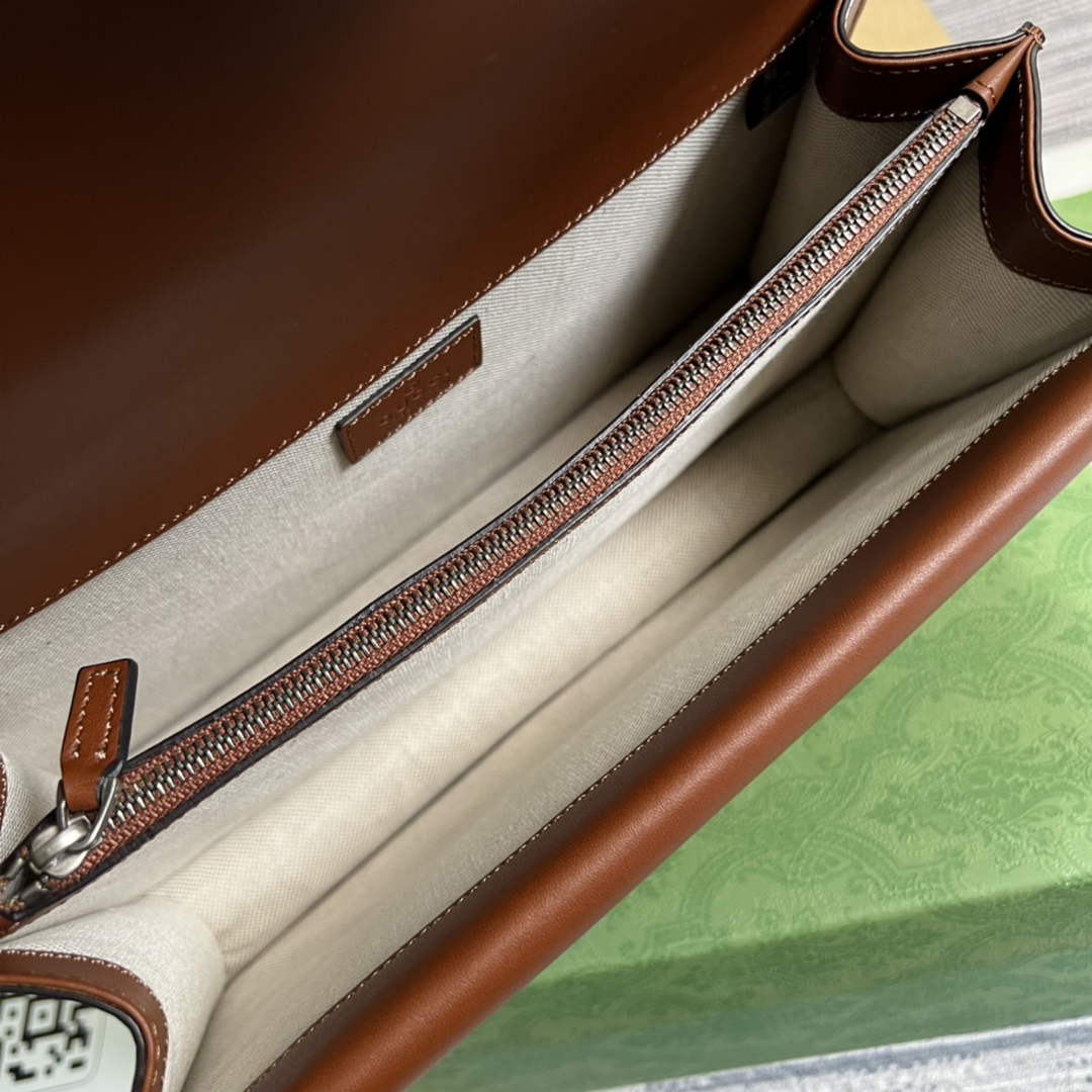 Gucci 400249 Dionysus small shoulder bag leather brown