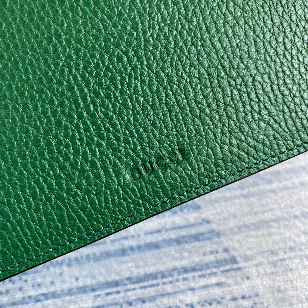 Gucci 400249 Dionysus small shoulder bag leather green