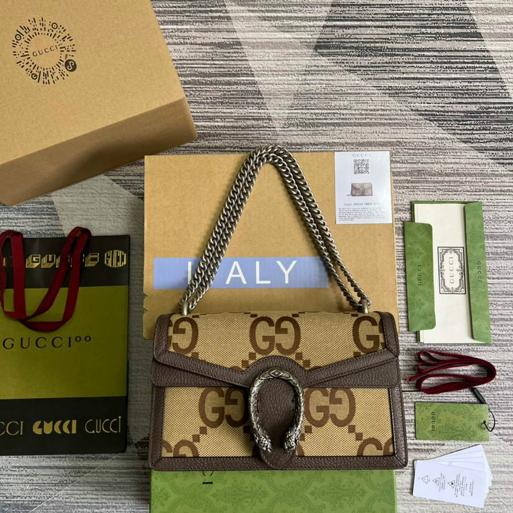 Gucci 400249 Dionysus small shoulder bag Camel