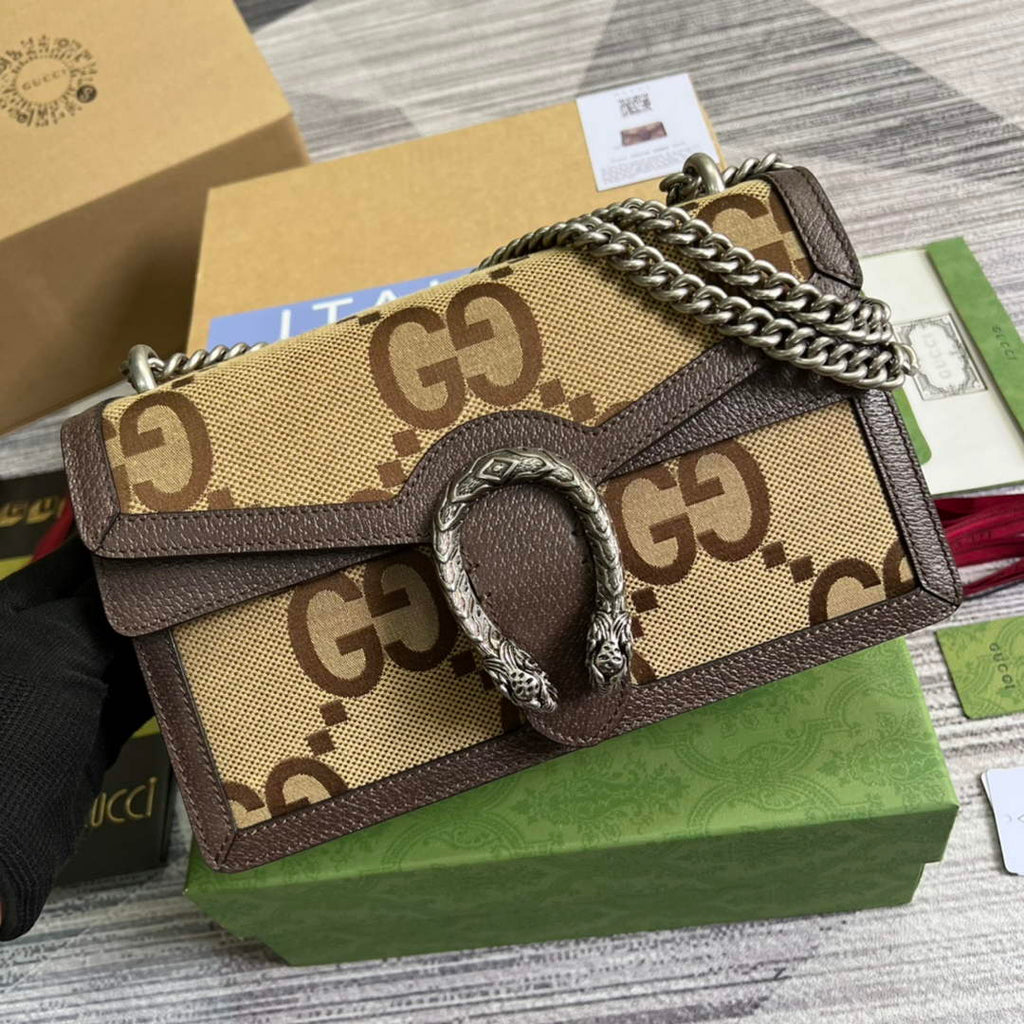Gucci 400249 Dionysus small shoulder bag Camel