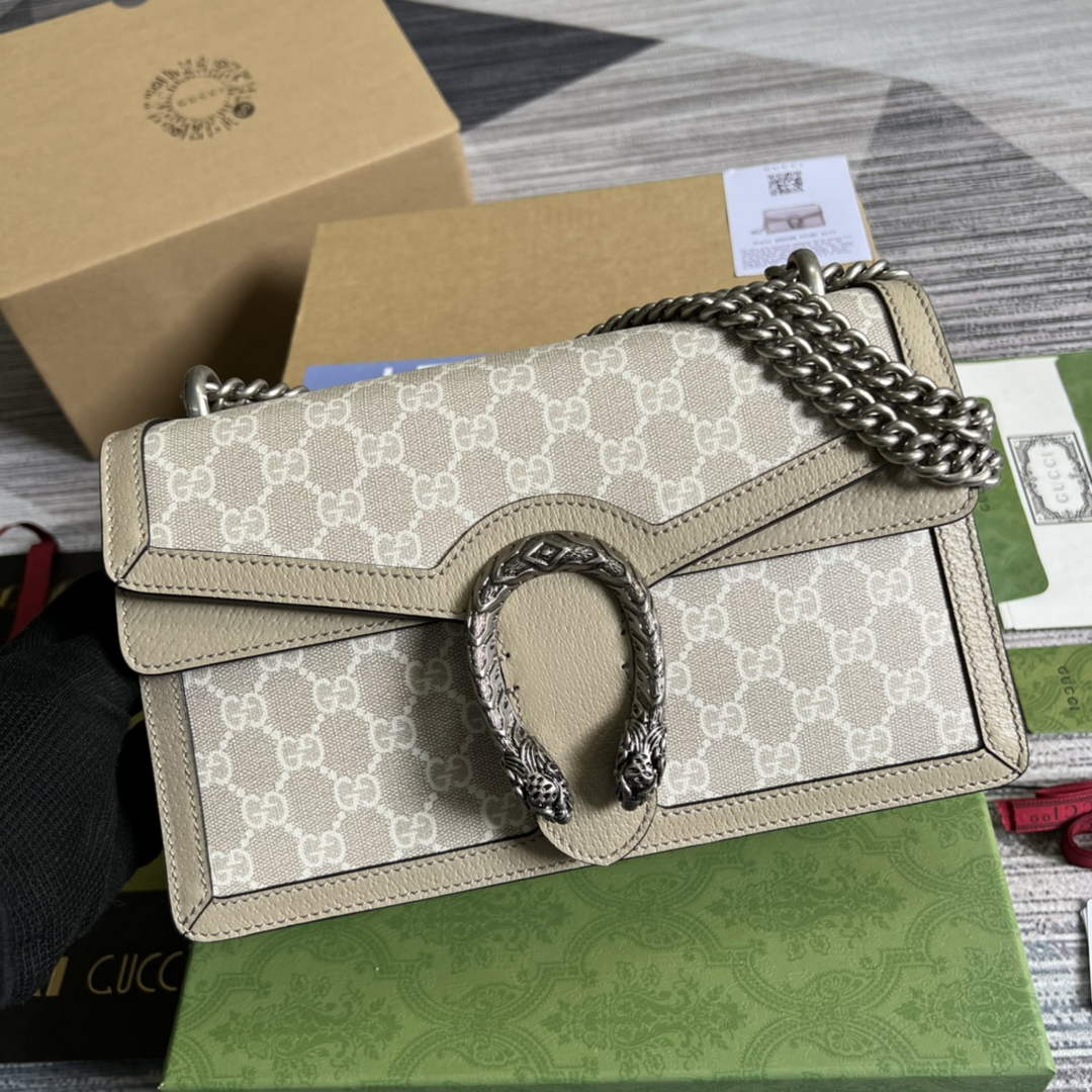 Gucci 400249 Dionysus small shoulder bag beige