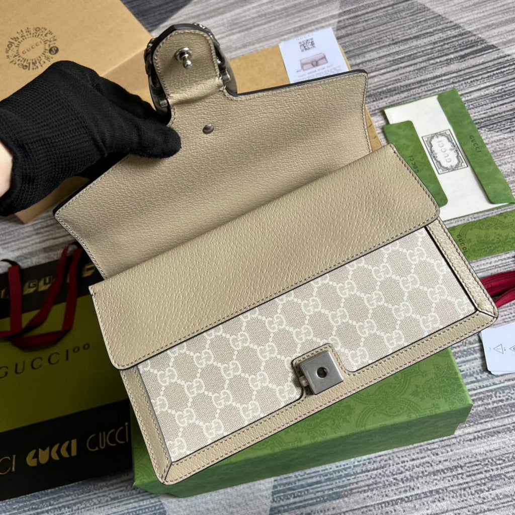 Gucci 400249 Dionysus small shoulder bag beige