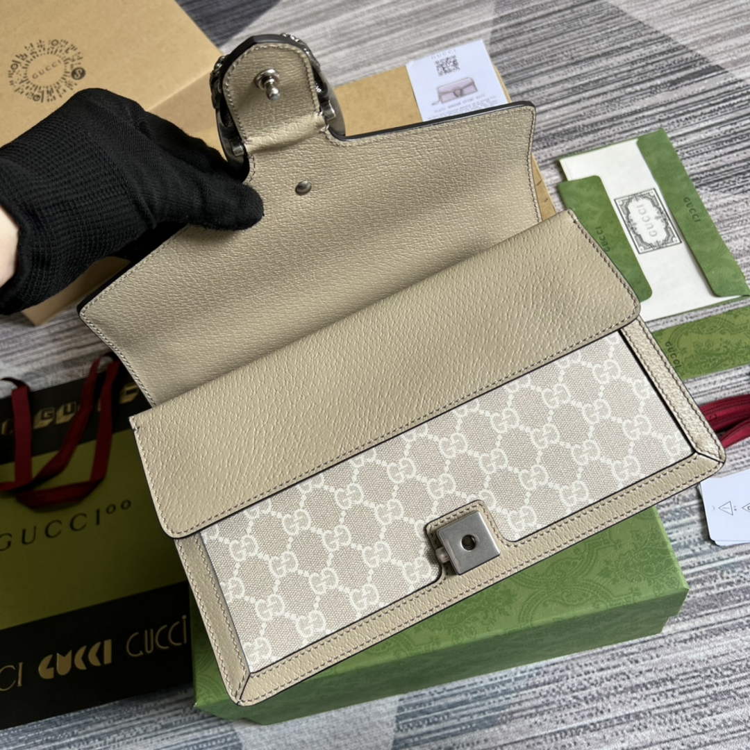 Gucci 400249 Dionysus small shoulder bag beige