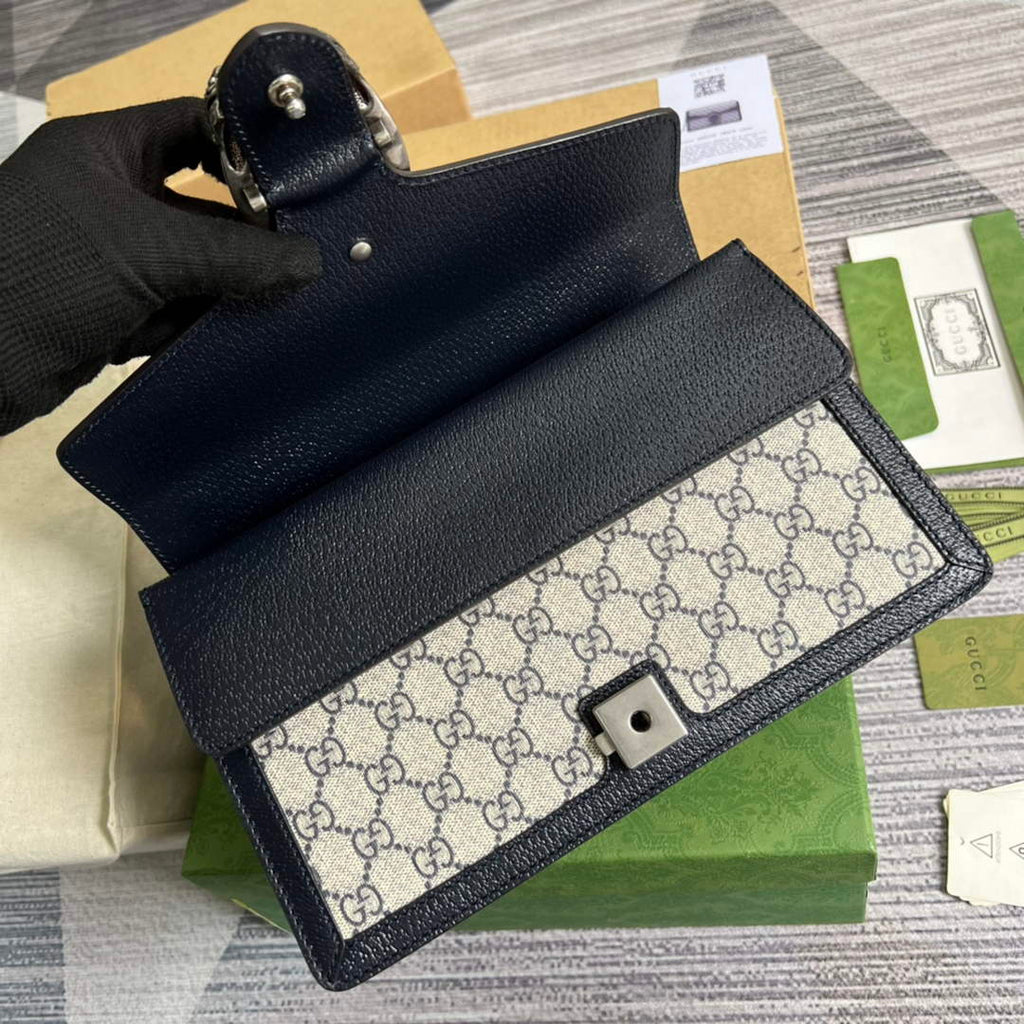 Gucci 400249 Dionysus small shoulder bag blue