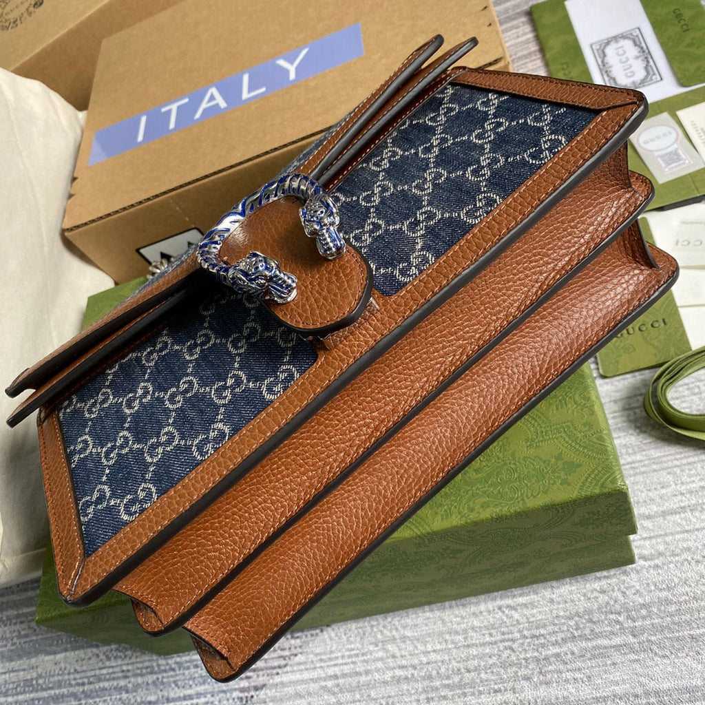 Gucci 400249 Dionysus small shoulder bag dark blue