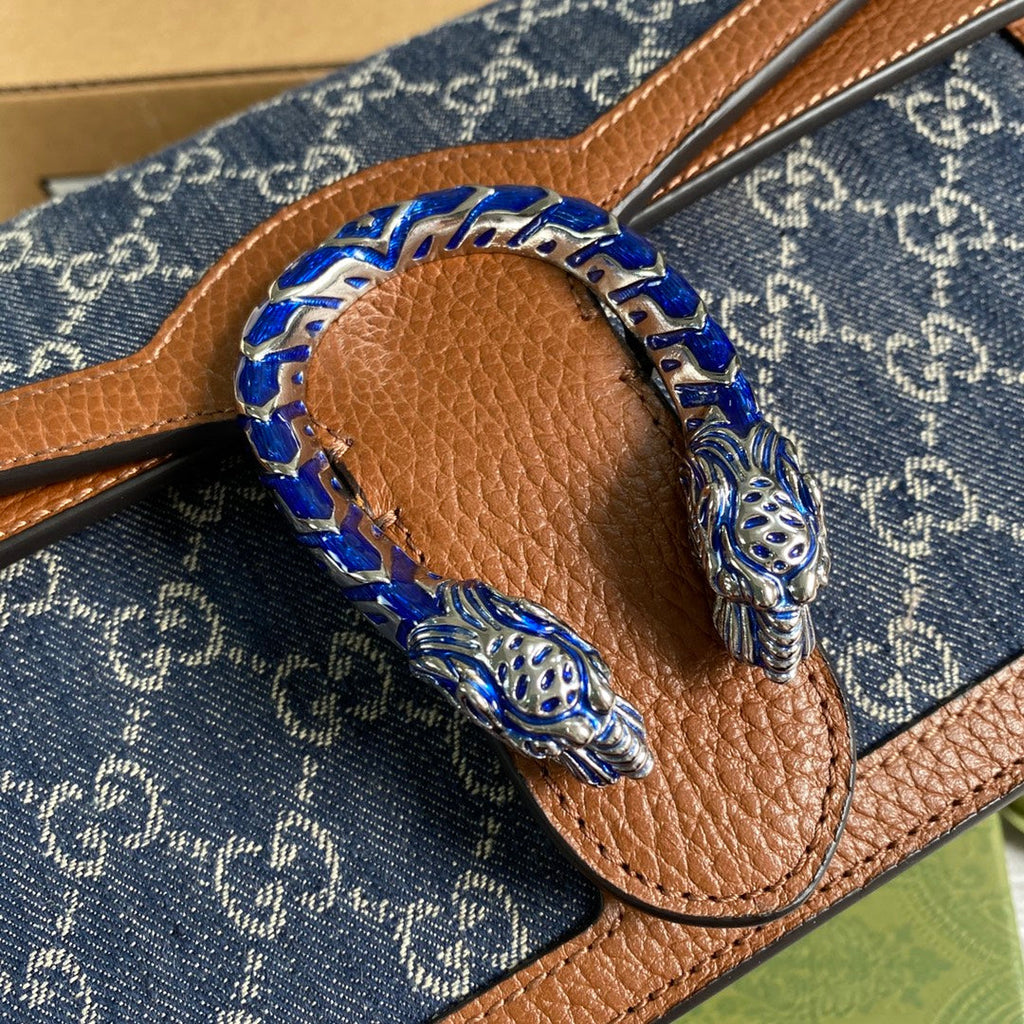 Gucci 400249 Dionysus small shoulder bag dark blue