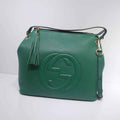 Gucci 408825 SOHO 2way Shoulder Bag In Green Leather