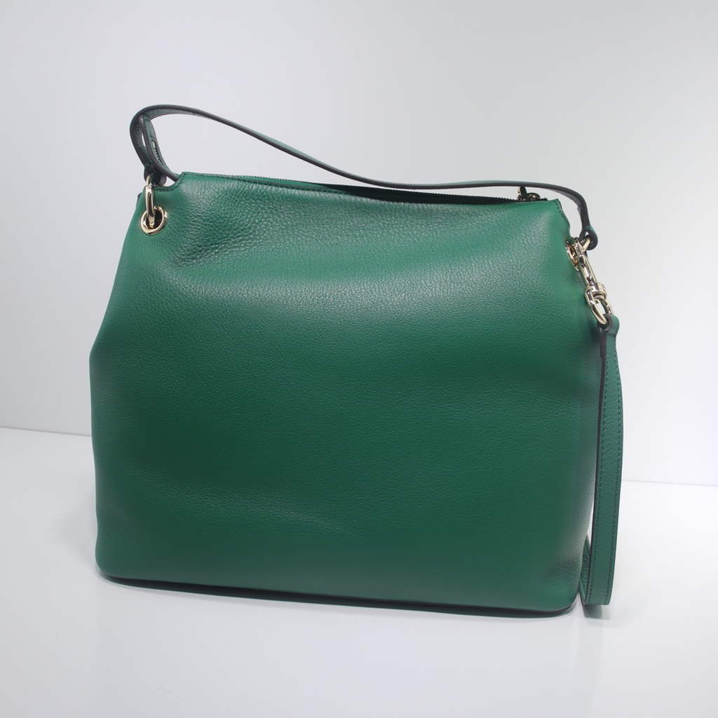 Gucci 408825 SOHO 2way Shoulder Bag In Green Leather