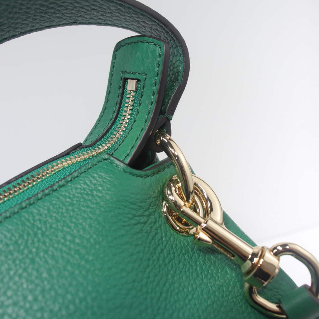 Gucci 408825 SOHO 2way Shoulder Bag In Green Leather