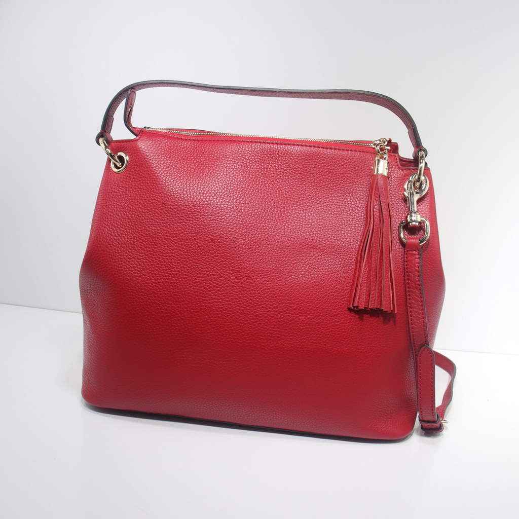 Gucci 408825 SOHO 2way Shoulder Bag In Red Leather