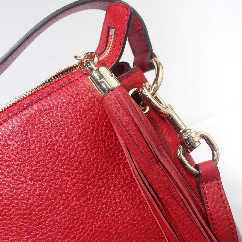 Gucci 408825 SOHO 2way Shoulder Bag In Red Leather