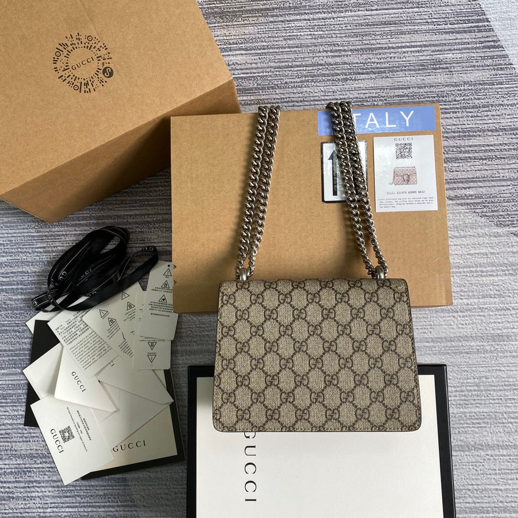 Gucci ‎‎421970 Dionysus GG Supreme mini bag beige