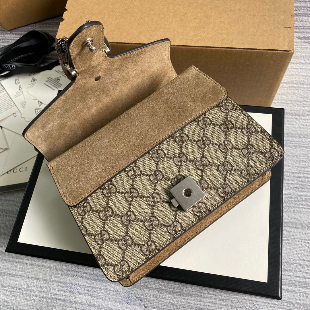 Gucci ‎‎421970 Dionysus GG Supreme mini bag beige