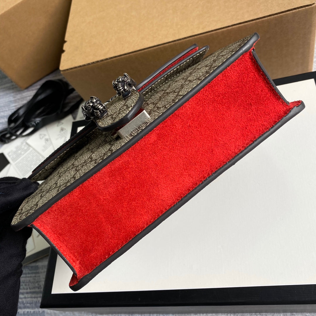 Gucci ‎‎421970 Dionysus GG Supreme mini bag red