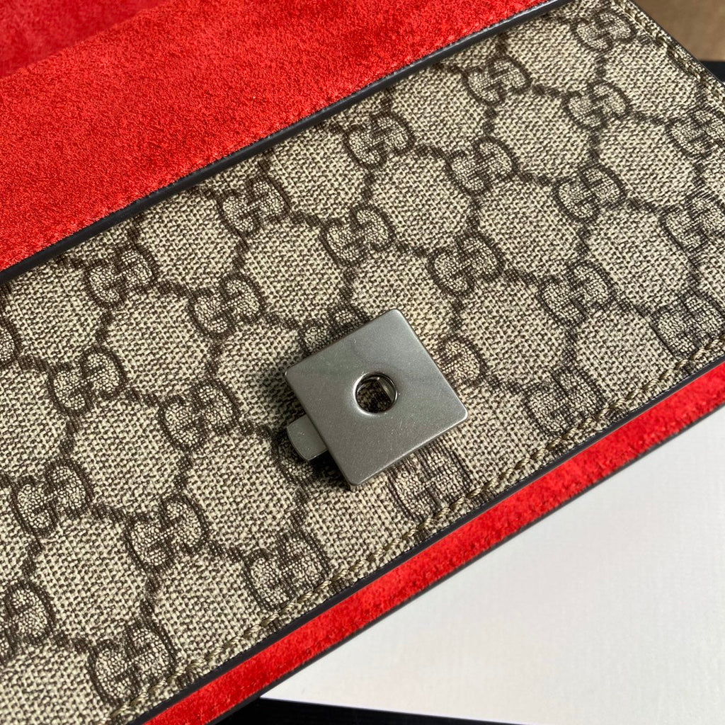 Gucci ‎‎421970 Dionysus GG Supreme mini bag red