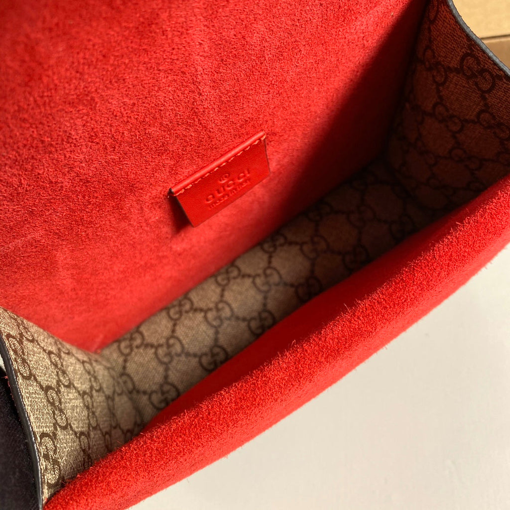 Gucci ‎‎421970 Dionysus GG Supreme mini bag red