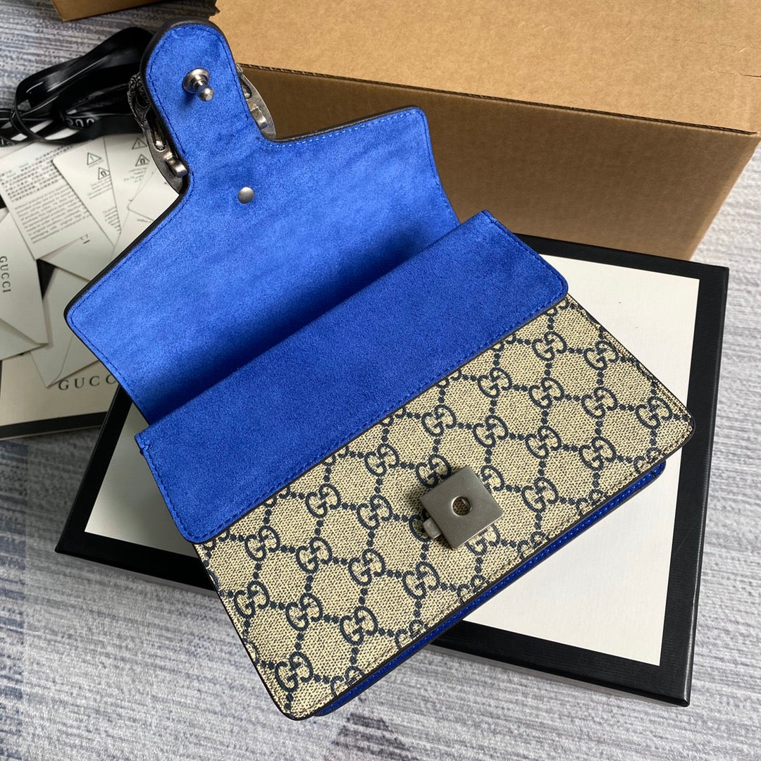 Gucci ‎‎421970 Dionysus GG Supreme mini bag flower blue