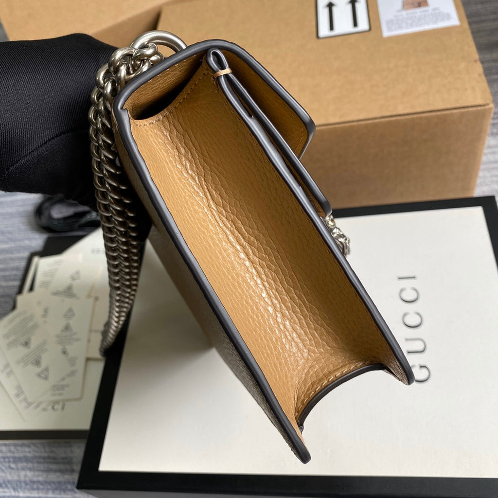 Gucci ‎‎421970 Dionysus leather mini bag apricot leather