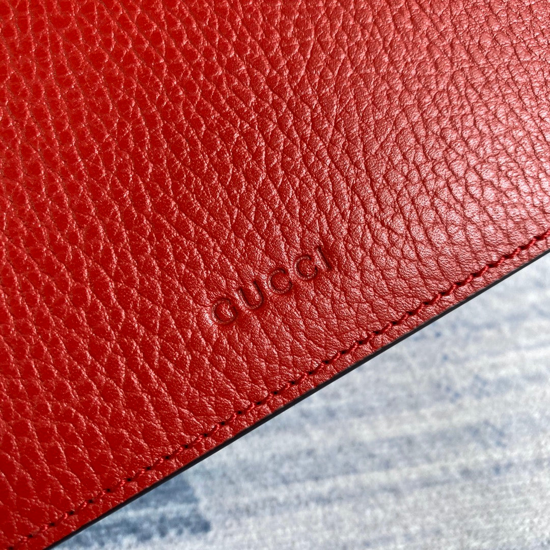 Gucci ‎‎421970 Dionysus leather mini bag red leather