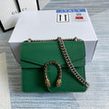 Gucci ‎‎421970 Dionysus leather mini bag green leather