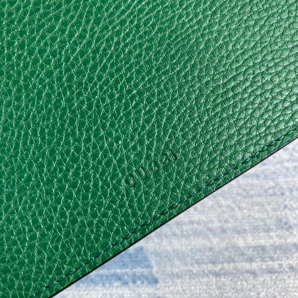 Gucci ‎‎421970 Dionysus leather mini bag green leather