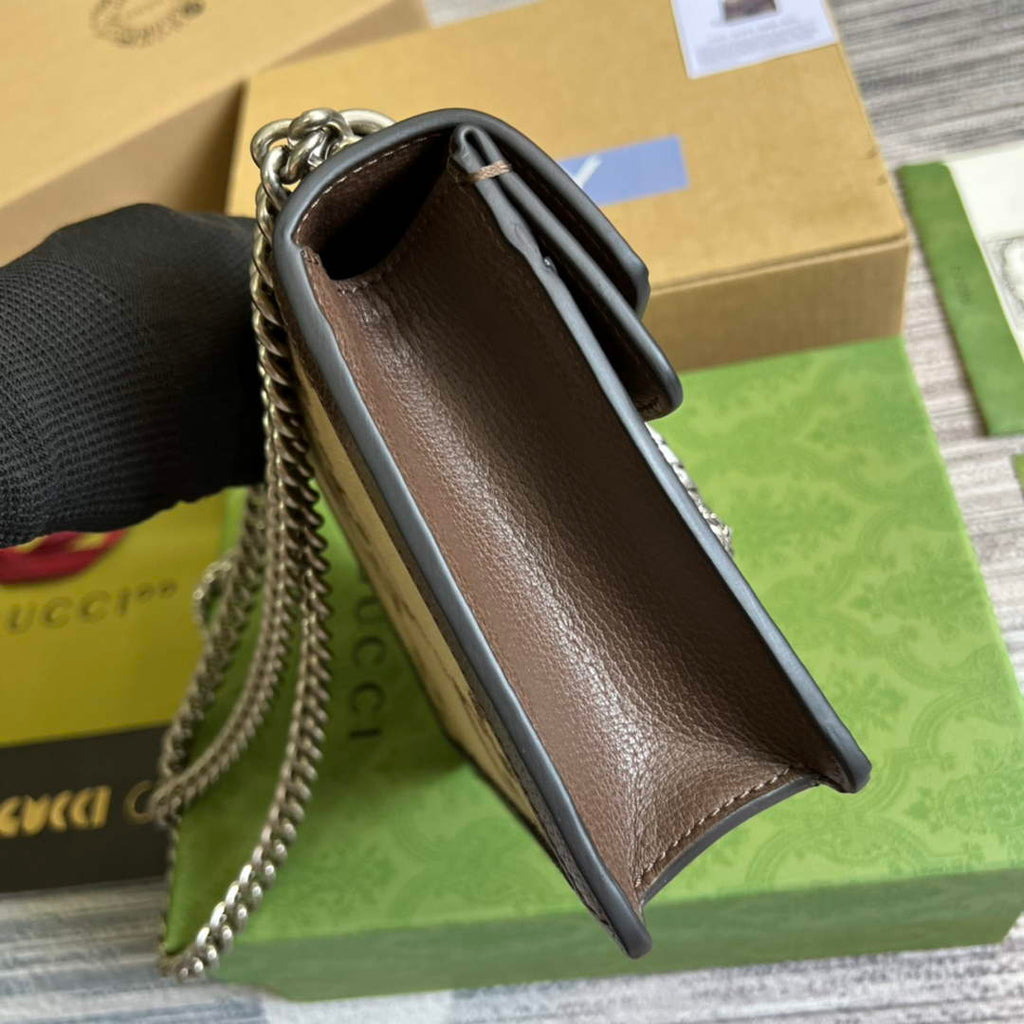 Gucci ‎‎421970 Dionysus mini bag brown GG Supreme canvas