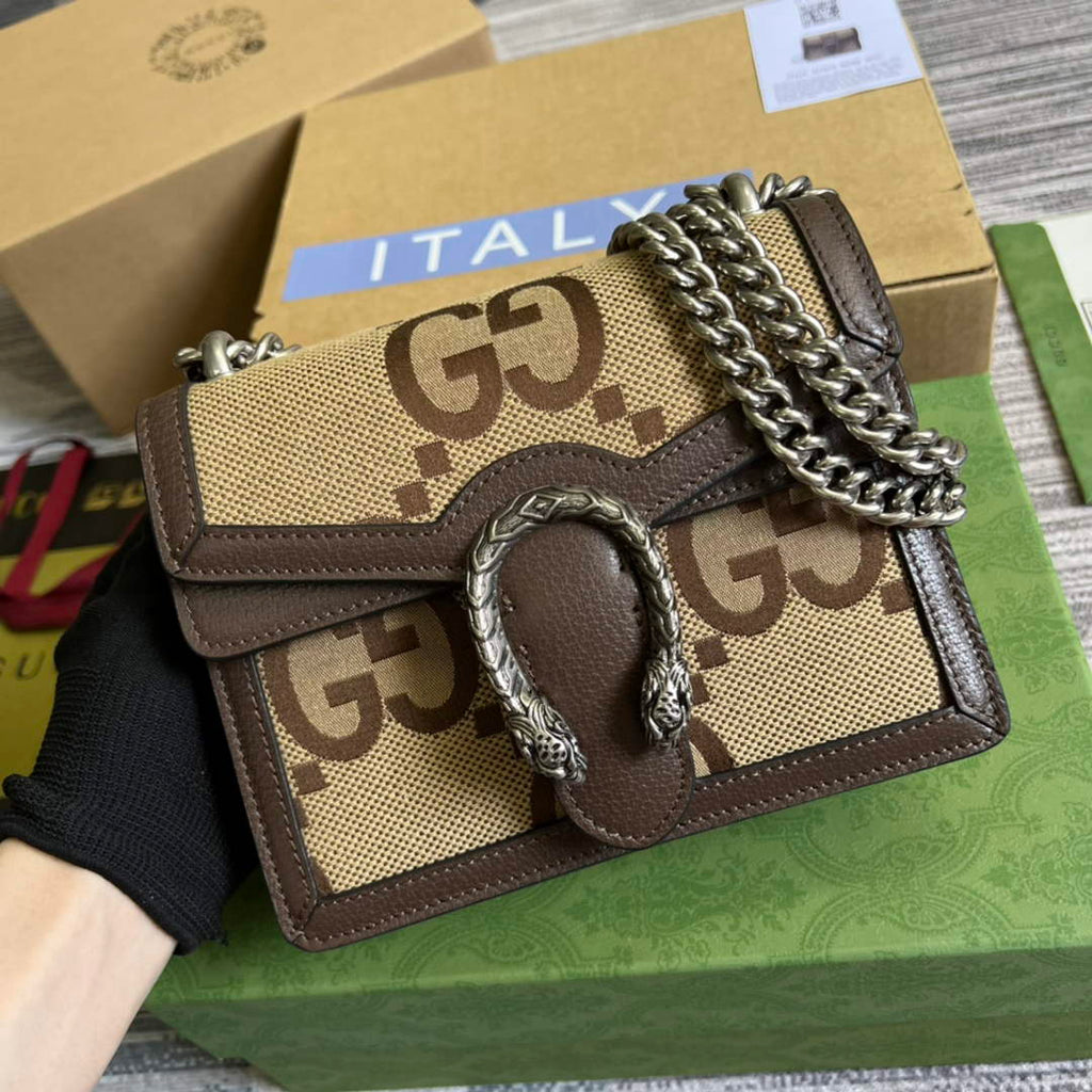 Gucci ‎‎421970 Dionysus mini bag brown GG Supreme canvas