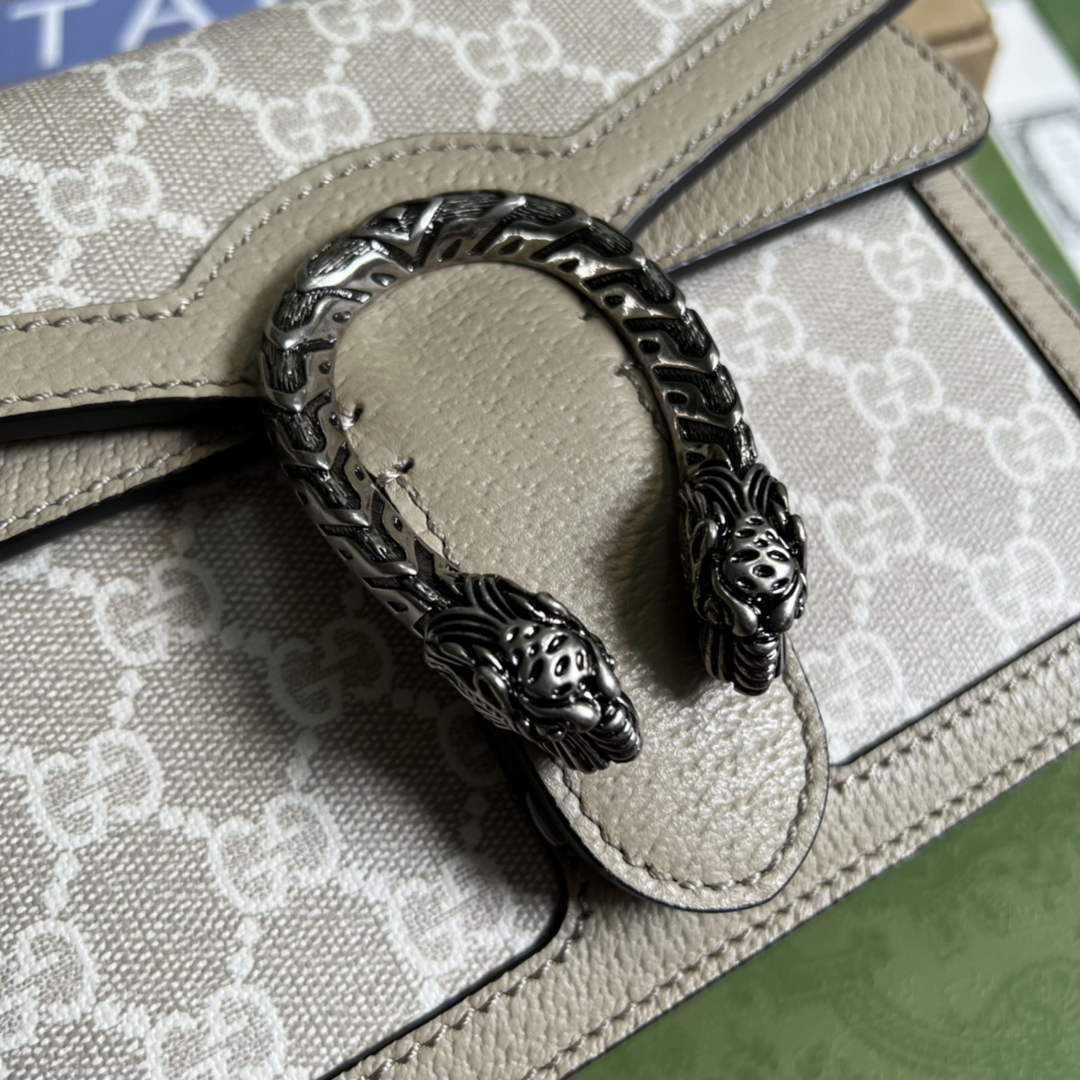 Gucci ‎‎421970 Dionysus mini bag Beige white GG Supreme canvas