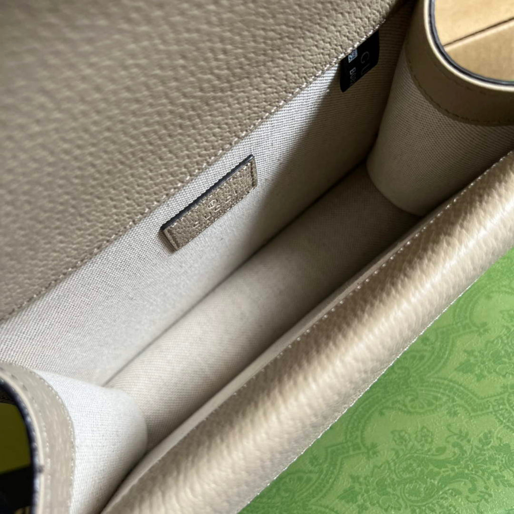 Gucci ‎‎421970 Dionysus mini bag Beige white GG Supreme canvas