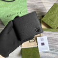 Gucci ‎428726 GG Marmont leather bi-fold wallet black