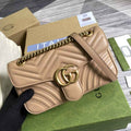 Gucci 443497 GG Marmont small matelassé shoulder bag Pink