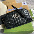 Gucci ‎447632 GG Marmont small shoulder bag Black