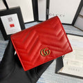 Gucci ‎466492 GG Marmont card case wallet in Red