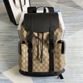 Gucci  ‎495563 GG Black backpack Black brown soft GG Supreme