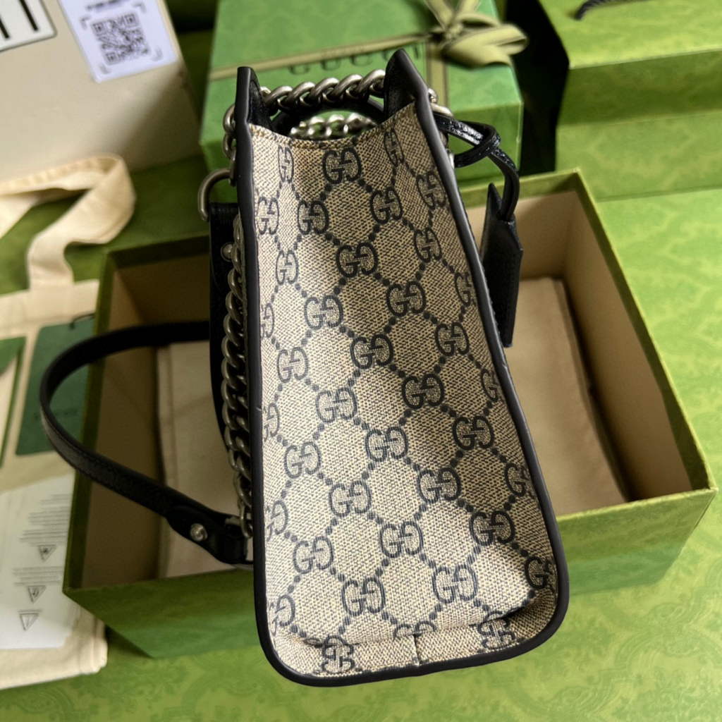 Gucci 498156 Padlock small GG shoulder bag Blue leather