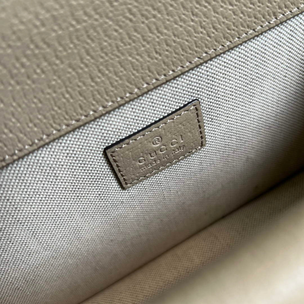 Gucci 499623 Dionysus GG small shoulder bag Beige and white GG Supreme