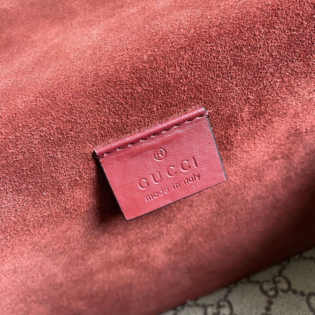 Gucci 499623 Dionysus GG small shoulder bag flower red Supreme