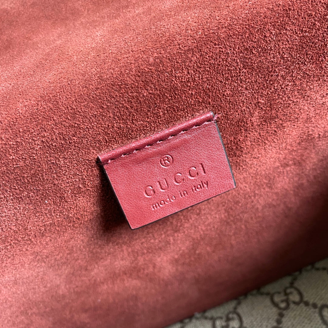 Gucci 499623 Dionysus GG small shoulder bag flower red Supreme