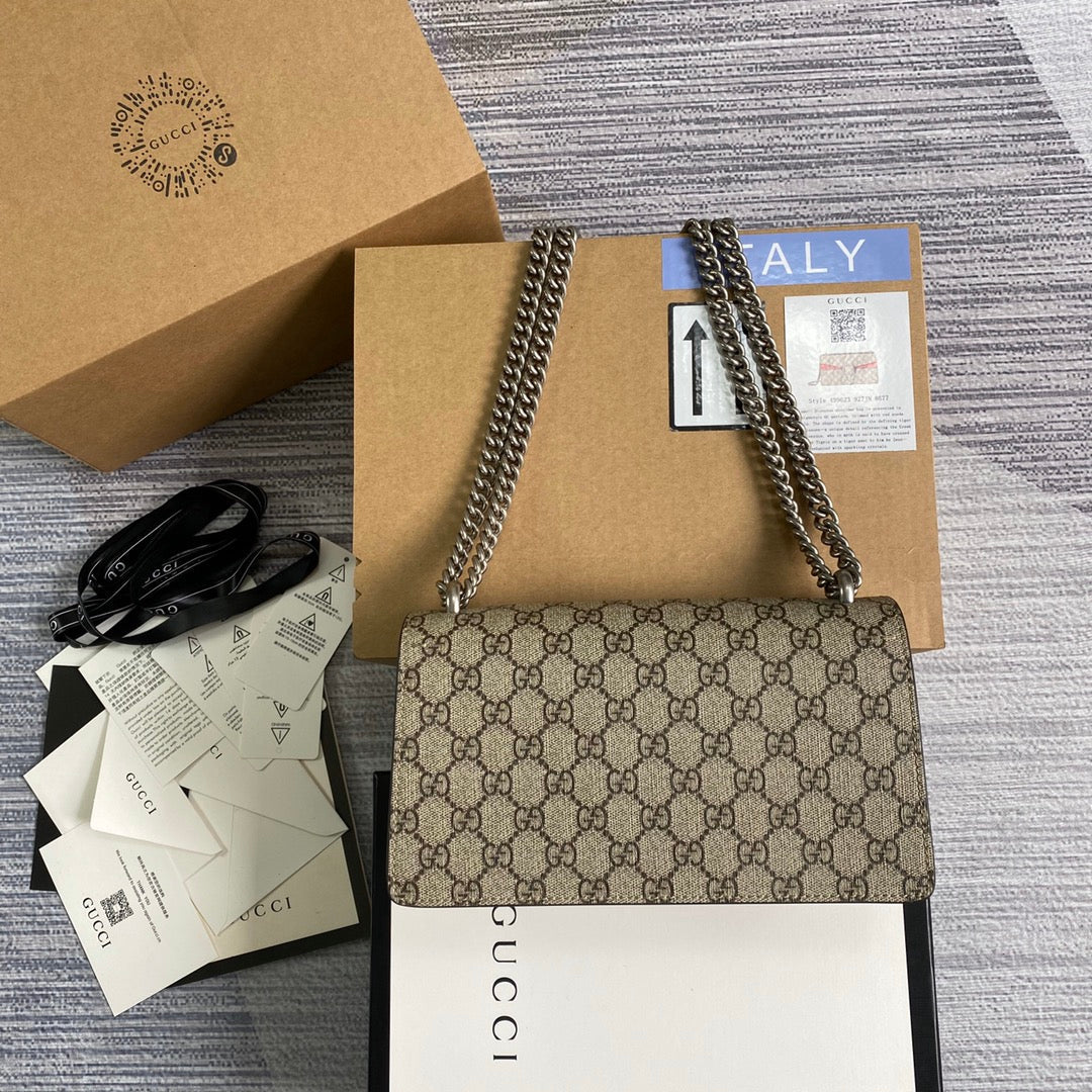 Gucci 499623 Dionysus GG small shoulder bag red Supreme