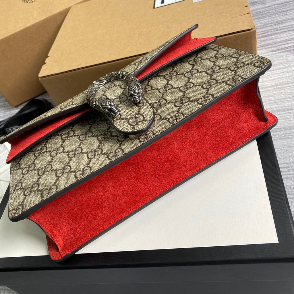 Gucci 499623 Dionysus GG small shoulder bag red Supreme
