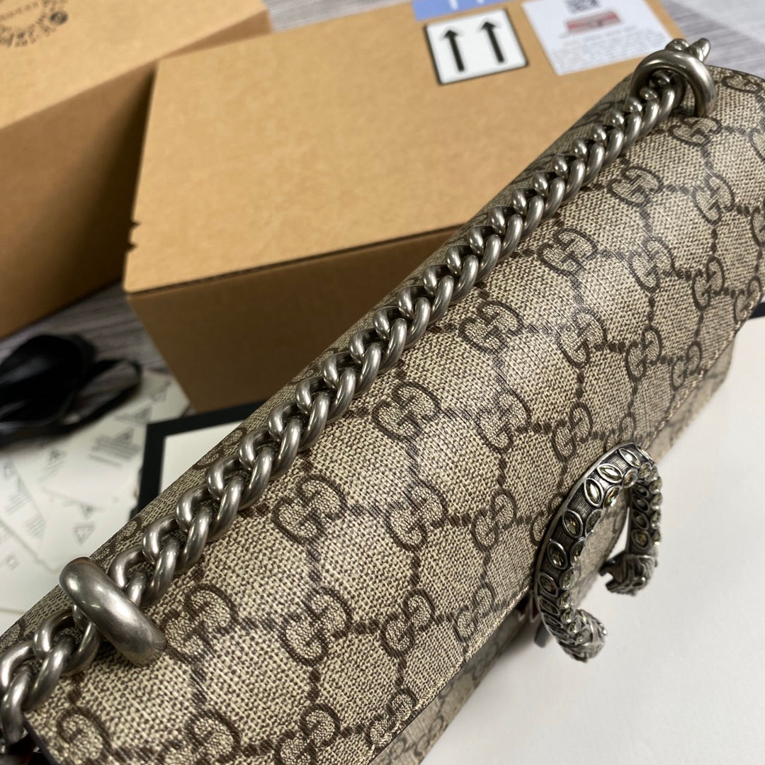 Gucci 499623 Dionysus GG small shoulder bag red Supreme