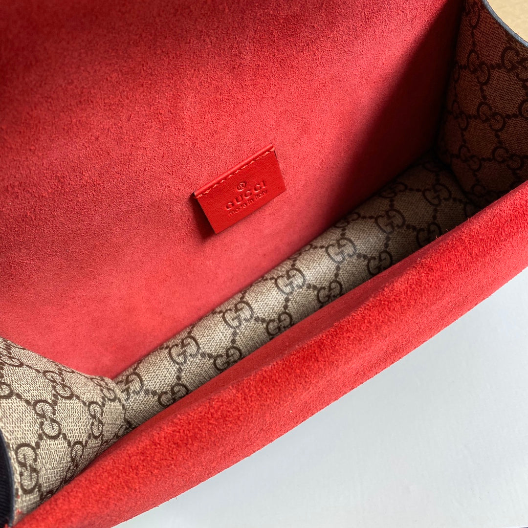 Gucci 499623 Dionysus GG small shoulder bag red Supreme