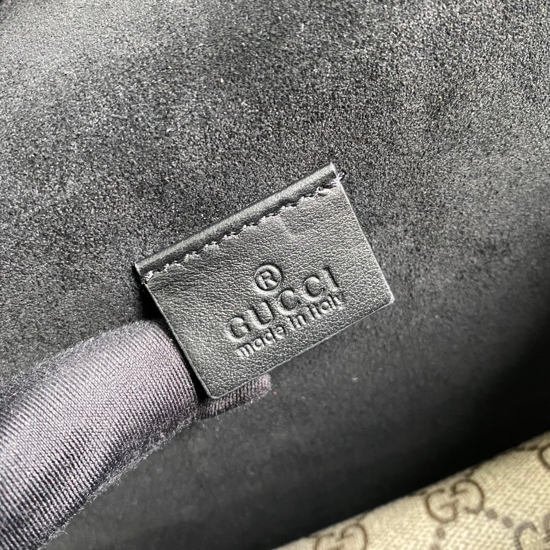 Gucci 499623 Dionysus GG small shoulder bag Black Supreme